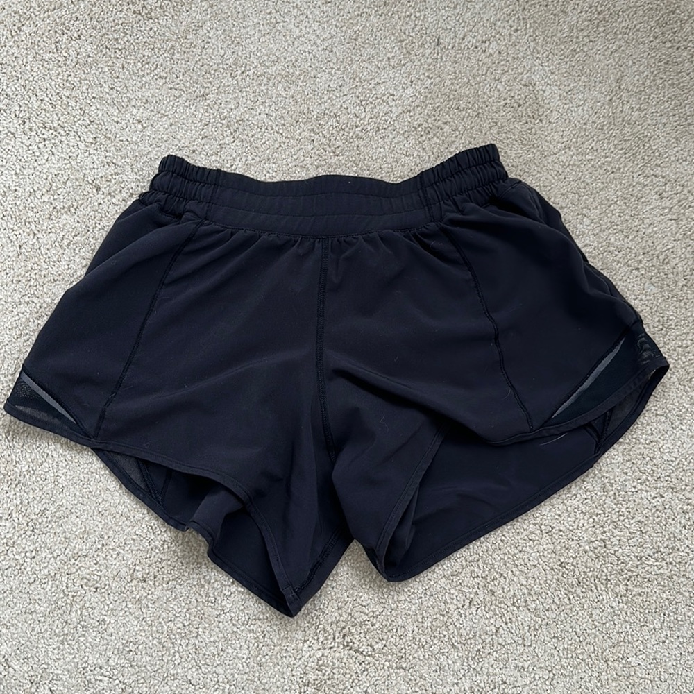 Black Hotty Hot 4” Lululemon Shorts